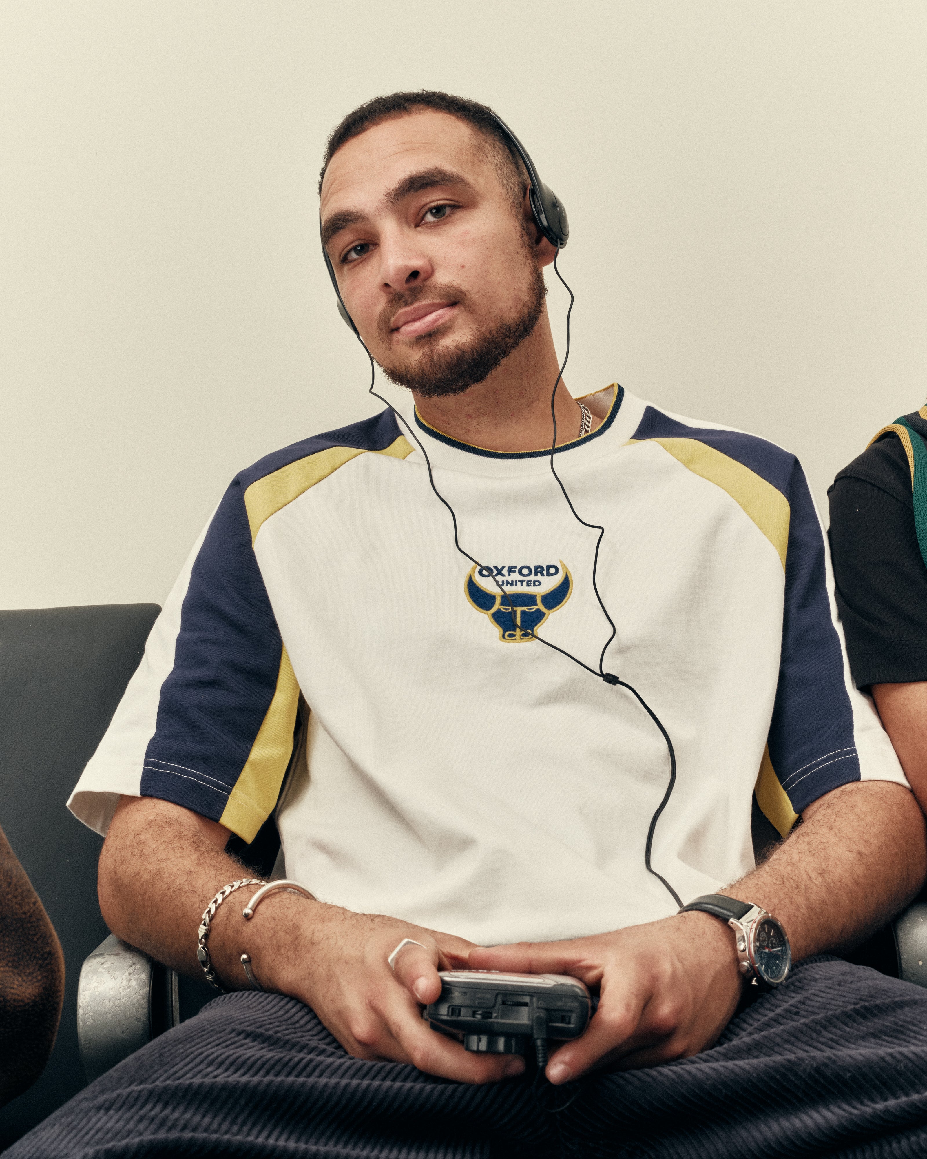 AOF x Oxford 90s Oversized Panelled T-shirt | Art of Football