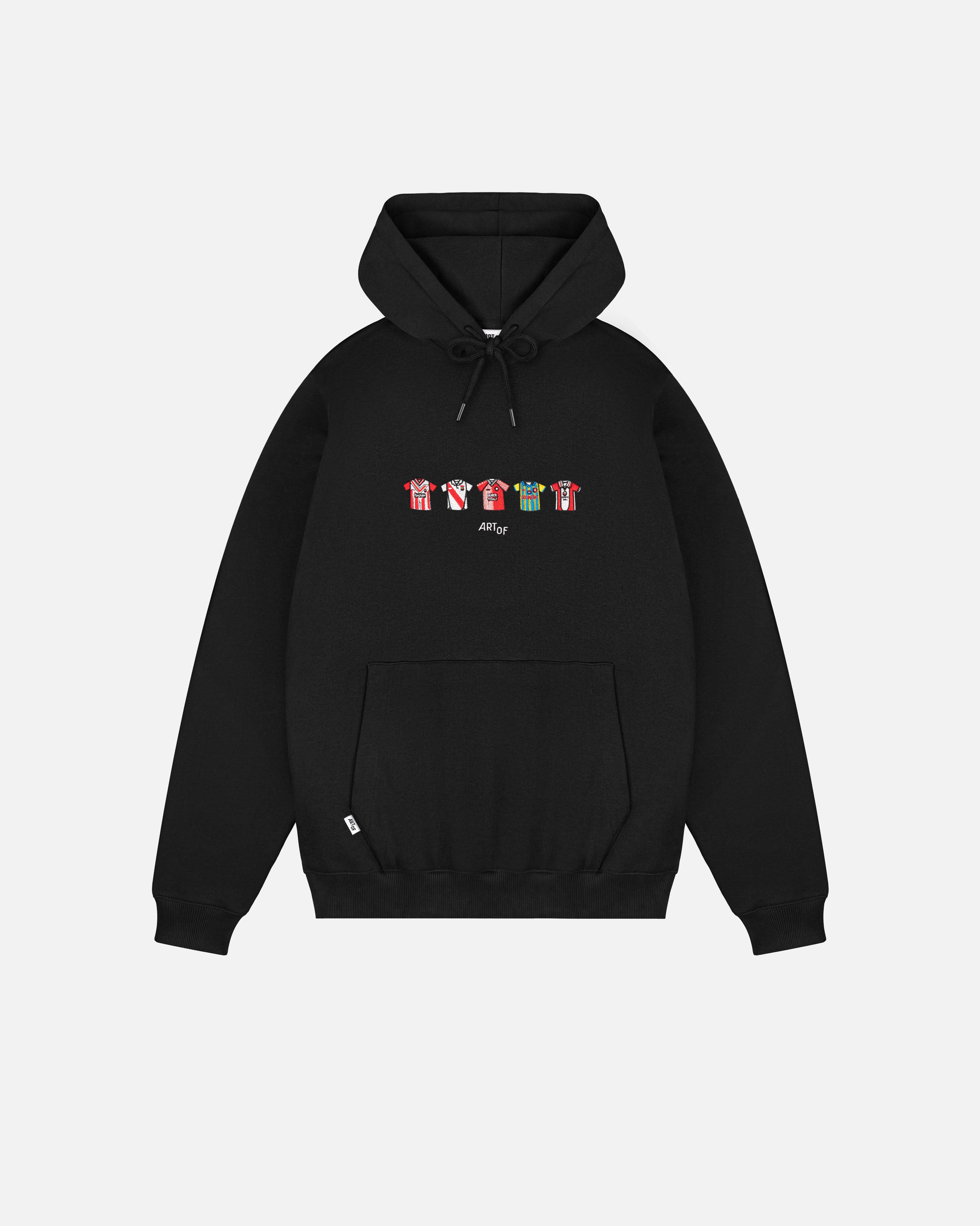 ART OF Football x Southampton Embroidered Classics Black Hoodie | AOF