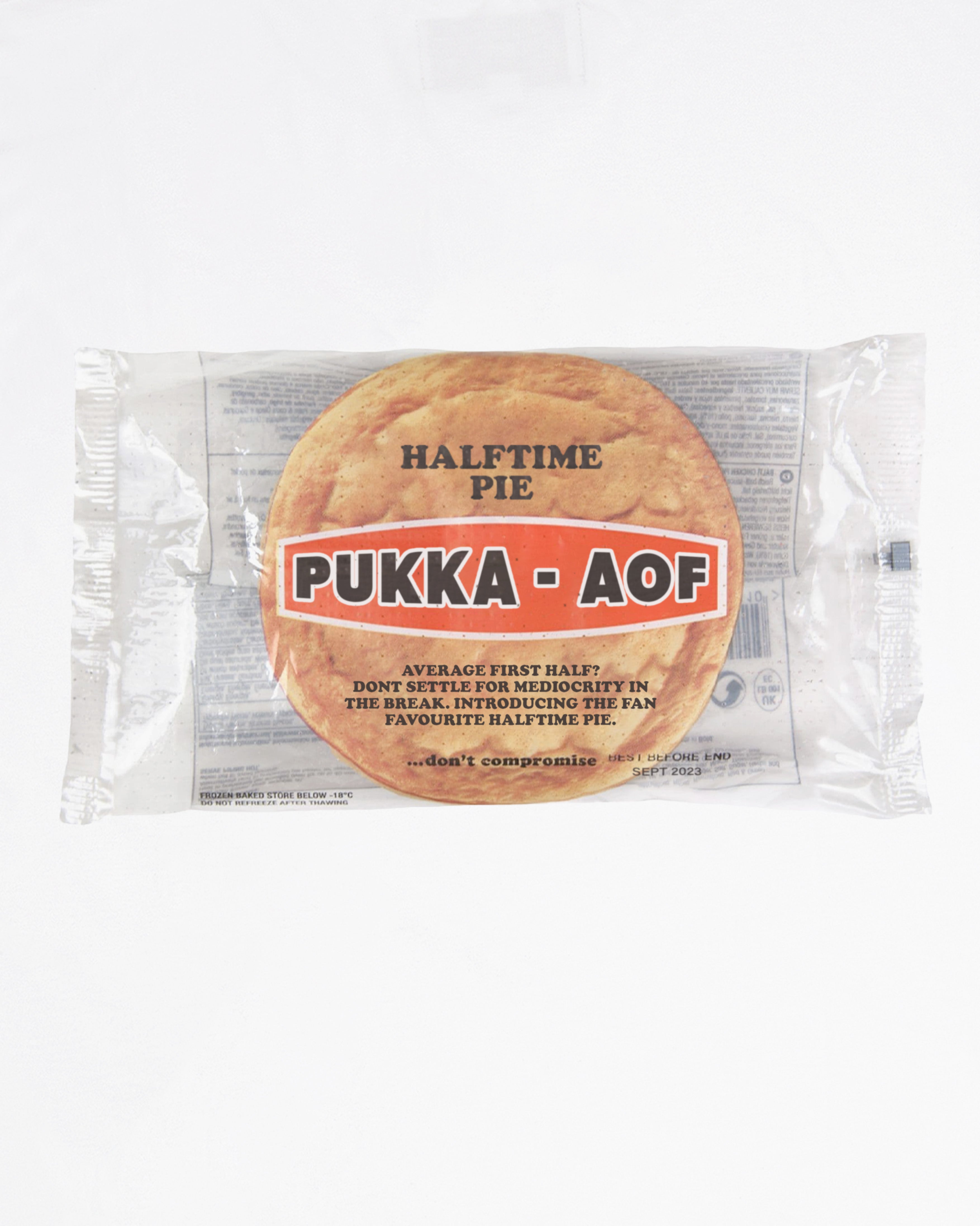 AOF x Pukka's Halftime Pie | White T-shirt | Art of Football