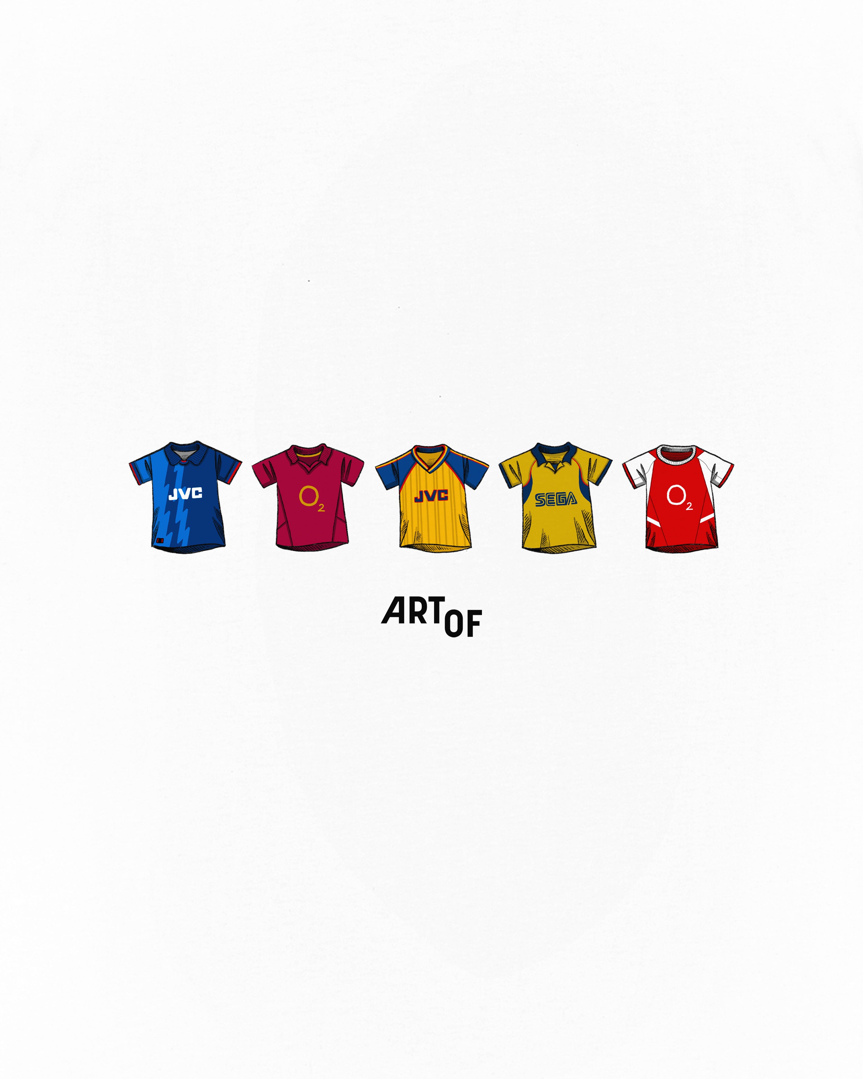ART OF AFC Printed Classics Tee | White Graphic Football T-shirt