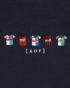 AOF Blackburn Embroidered Classics Hoodie | Navy Sweat