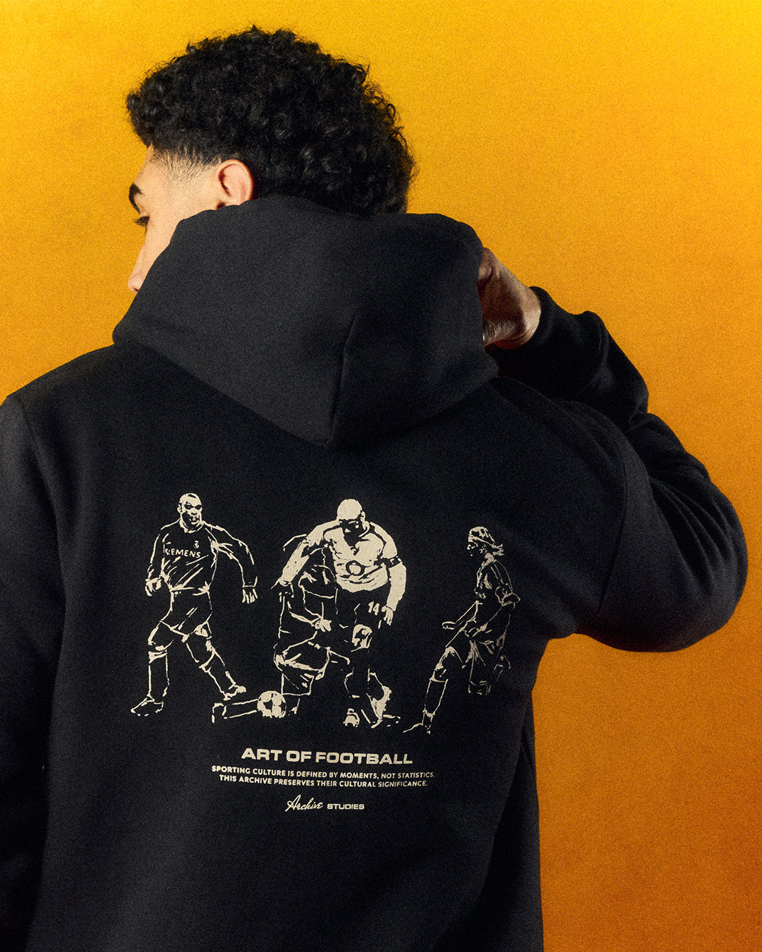 ART OF AFC Editions Hoodie | Black Screen Printed Football Sweat