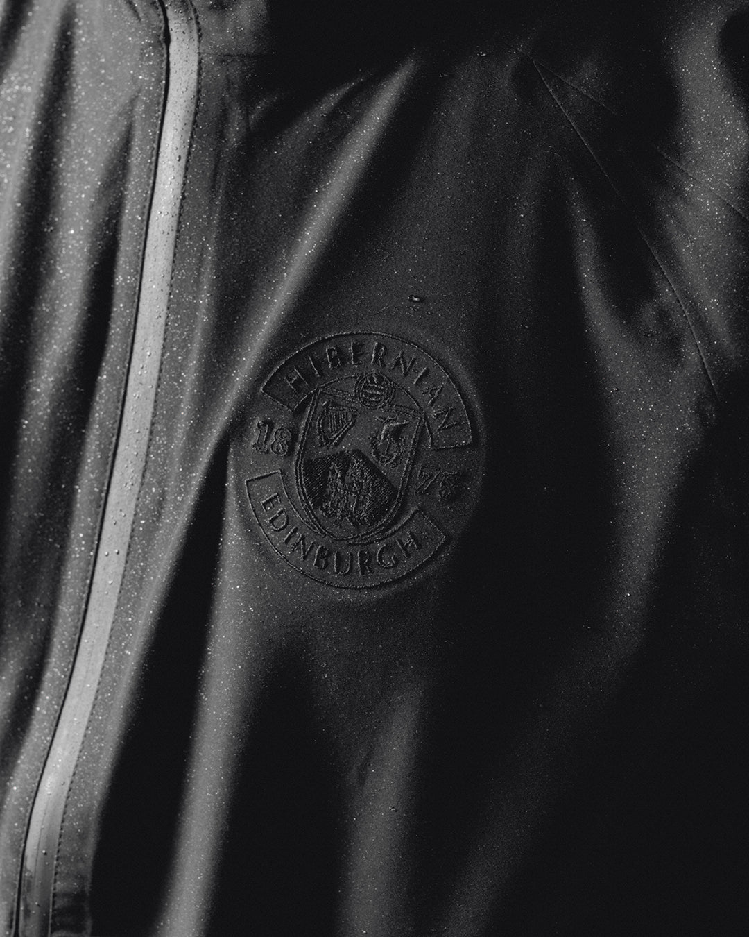 AOF Hibernian Shell Jacket | Black Coat | Art of Football