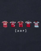 AOF West Ham Embroidered Classics | Navy Hoodie | Art of Football