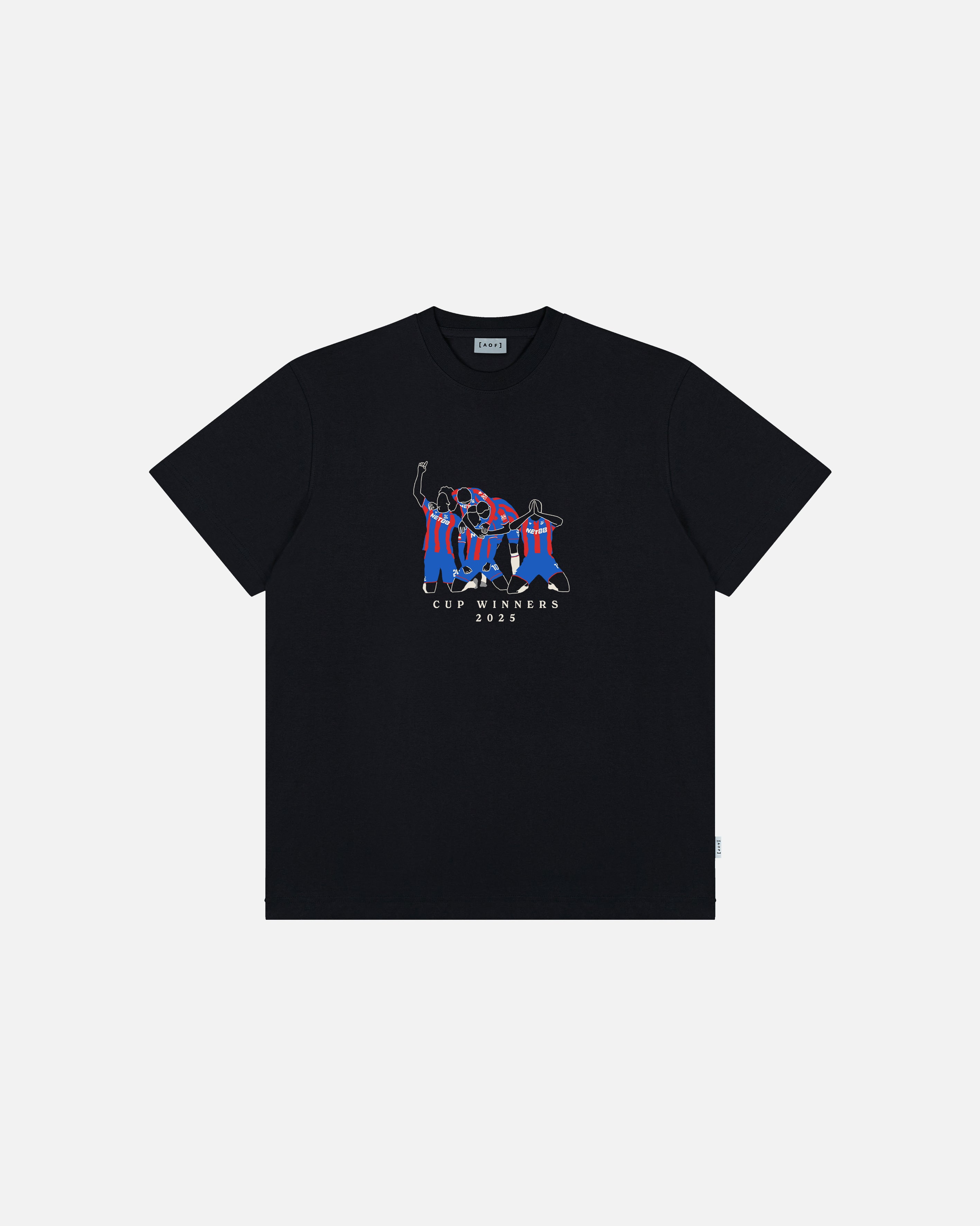 AOF x CPFC Cup Winners Tee | Black Graphic T-shirt | Art of Football