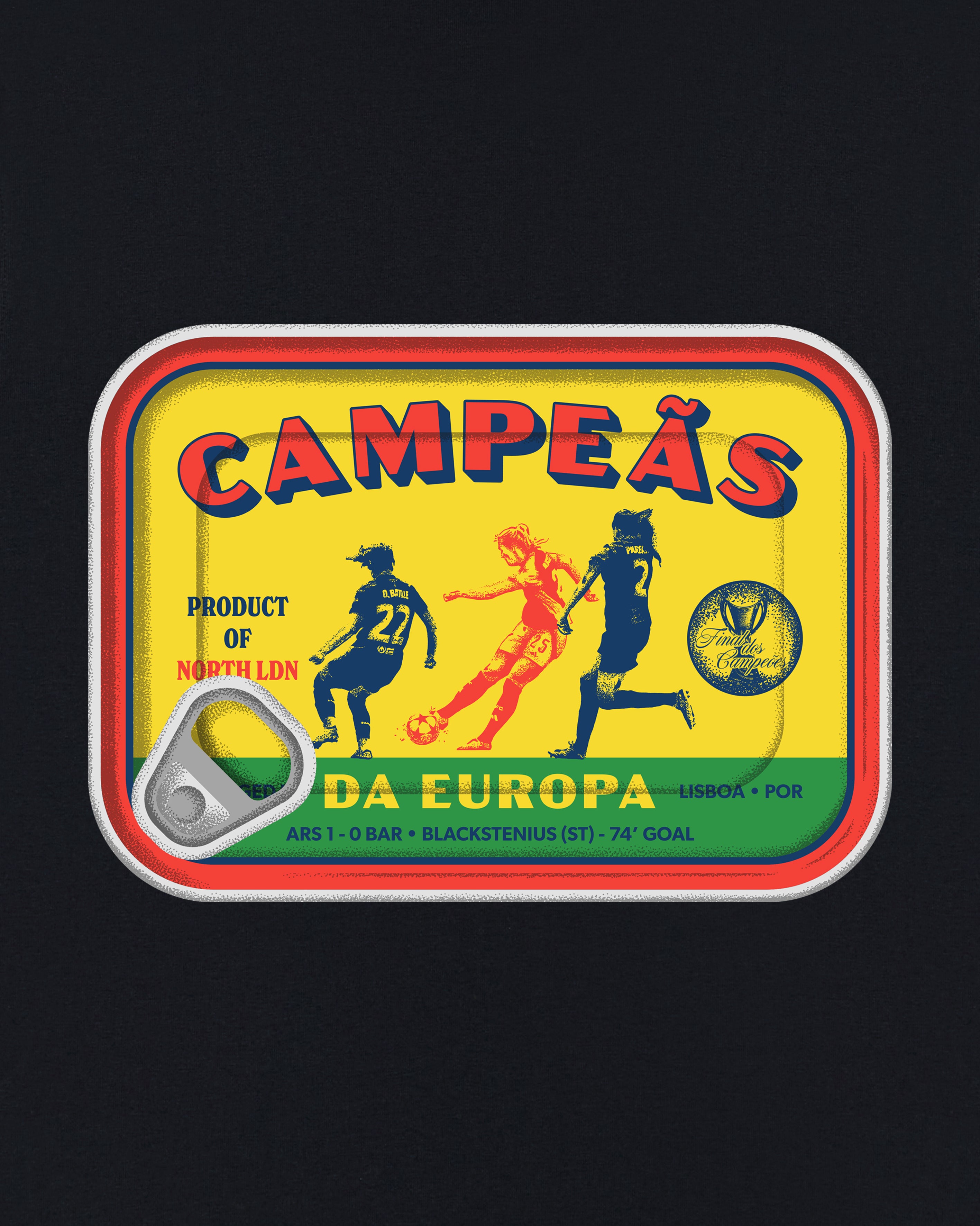 ART OF Football x AFC Women's Campeãs Da Europa | AOF T-shirt