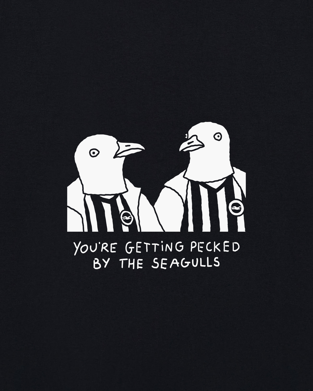 ART OF x Brighton Getting Pecked By The Seagull Black Tee