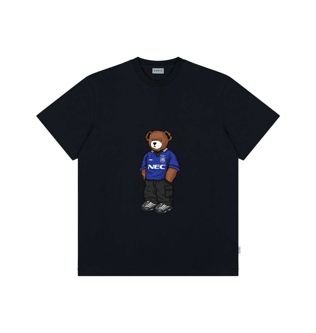 Black Printed Premium T-Shirt Front