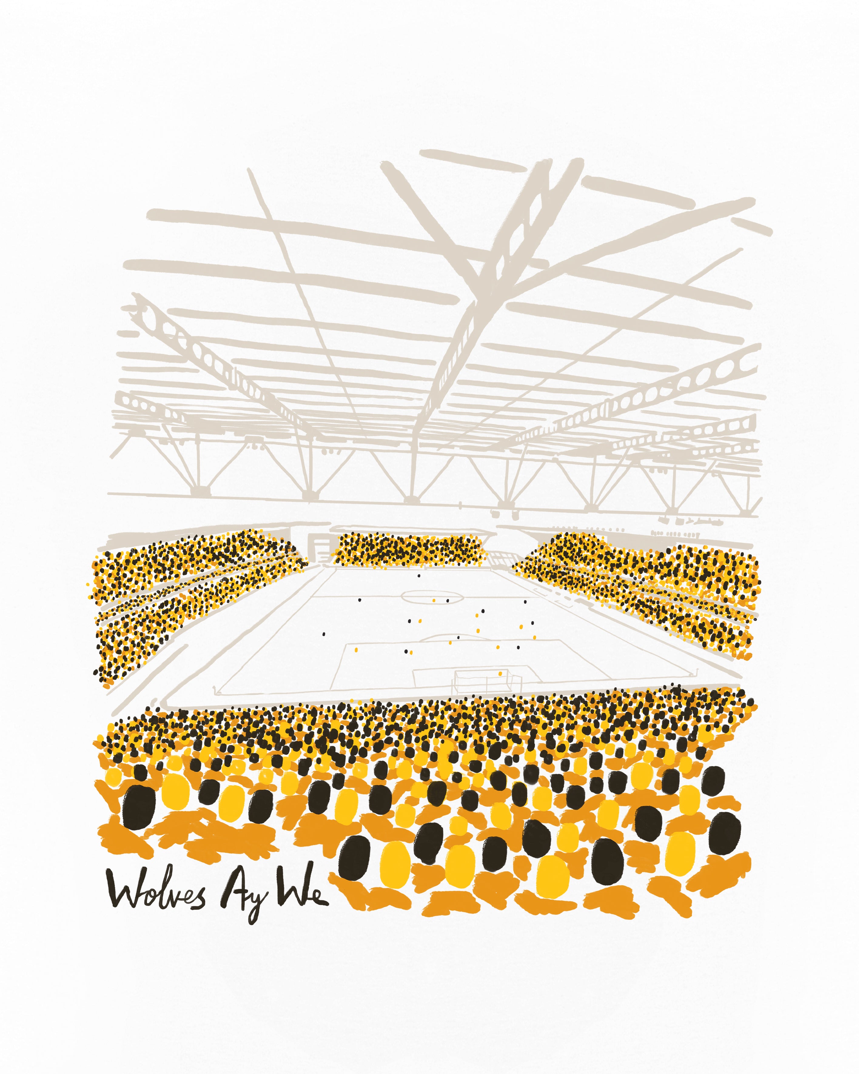 ART OF x  Wolves Twelfth Man Tee | White Graphic Football T-shirt