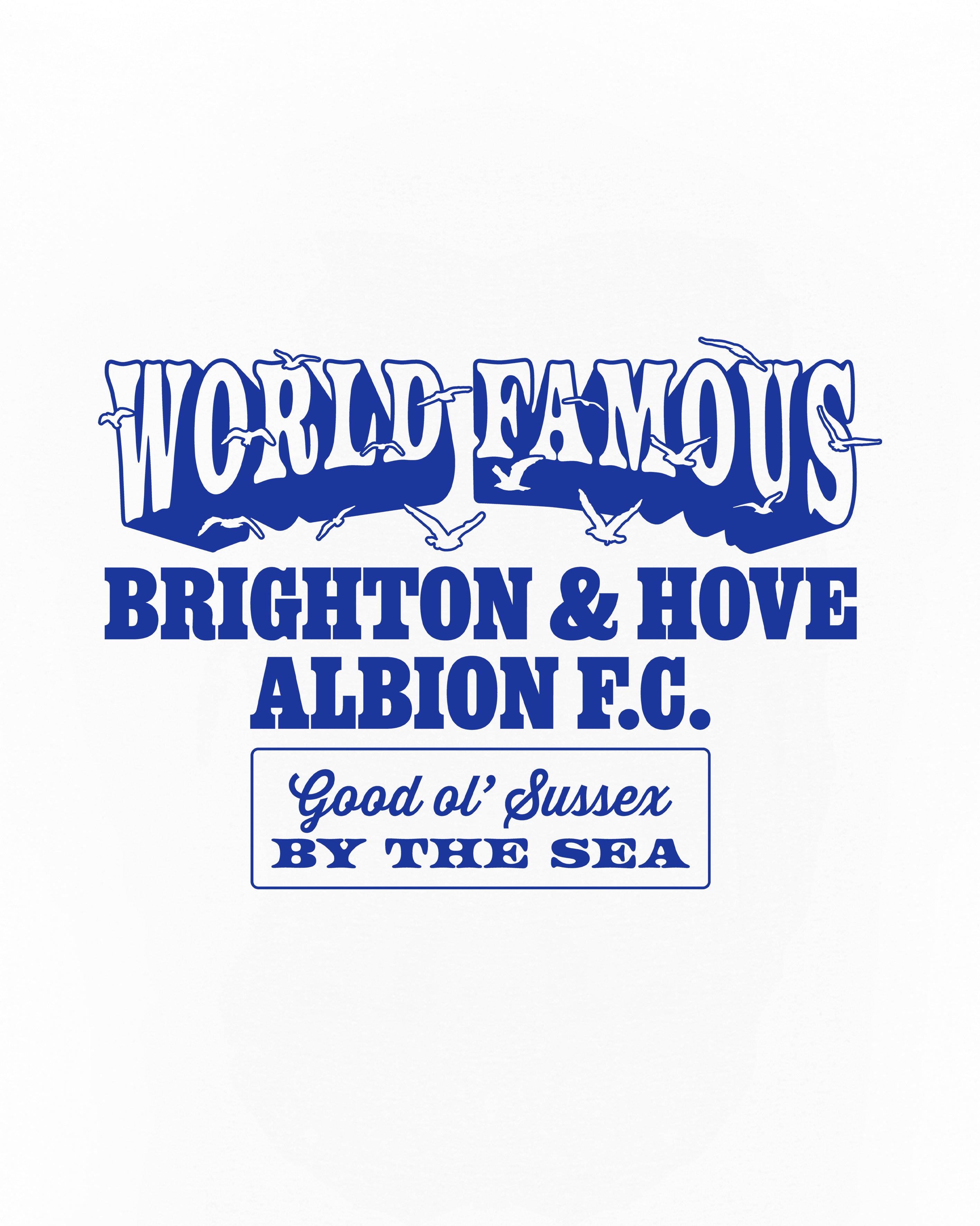 ART OF x Brighton World Famous Tee | White Graphic Football T-shirt