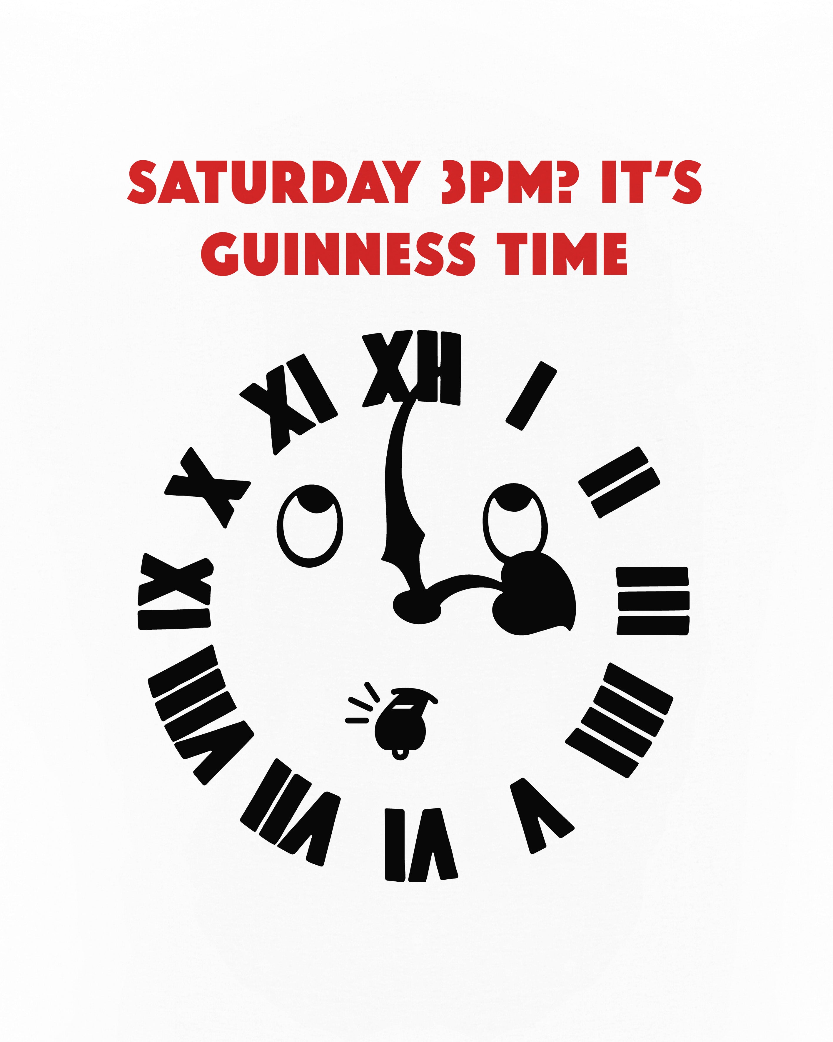ART OF x Guinness It's Guinness Time Tee | White Football T-shirt