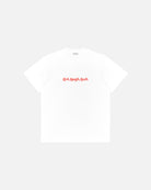 AOF Live Laugh Leah Tee | White Graphic T-shirt | Art of Football