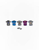 ART OF x Toon Printed Classics Tee | White Graphic Football T-shirt